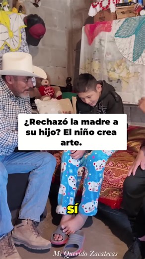 Talentoso niño artista vende obras a solo 50 pesos