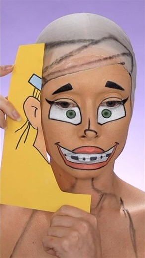 Sorry for the nightmare fuel 😅 I’ll be surprised if you know this character! #braceface #sfxmakeup