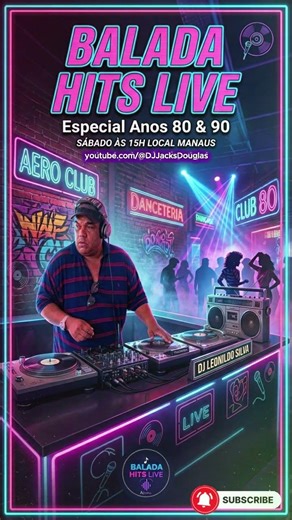 BALADA HITS LIVE - sábado 23/05 às 15h (horário local) e às 16h em Brasília