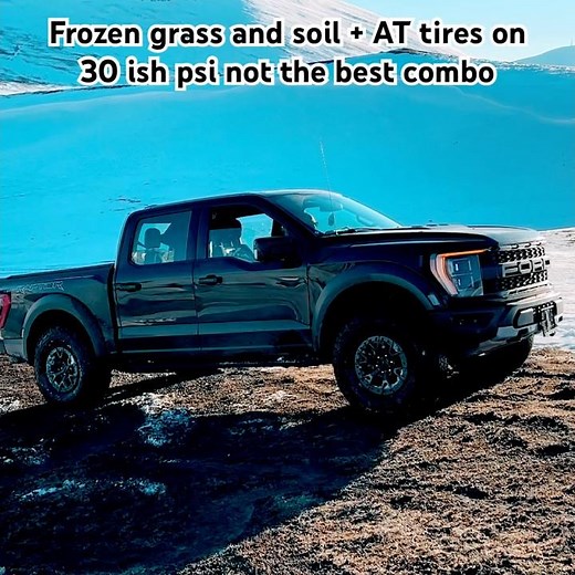 2021 Ford Raptor on frozen grass