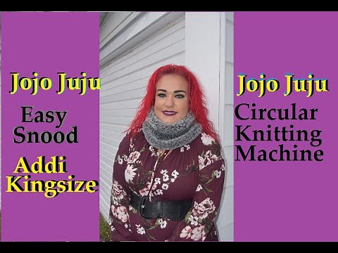 HOW TO MAKE A SNOOD ON CIRCULAR KNITTING MACHINE