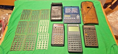 Vintage Calculator Lot. 3 Hewlett Packard 41CV, 48GX, 35 & Sharp EL6800 Overlays | eBay