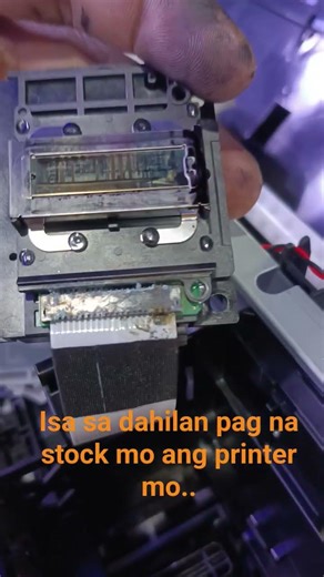 Isa ito sa dahilan pag na stock mo ang printer mo #epson #brother #printer #fix