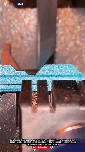 Precision Key Cutting Machine Mechanism for Accurate Duplicate Key Production #tech