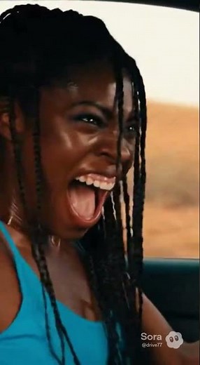 Pretty Black Woman Brake Failure