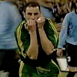 The professor of penalties. To celebrate Kevin Muscat's birthday, relive his penalty 🆚 Uruguay in 2001! #AllForTheSocceroos | CommBank Socceroos