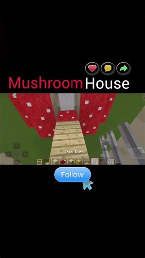 Mushroom 🍄 House..... #viralshorts #minecraft