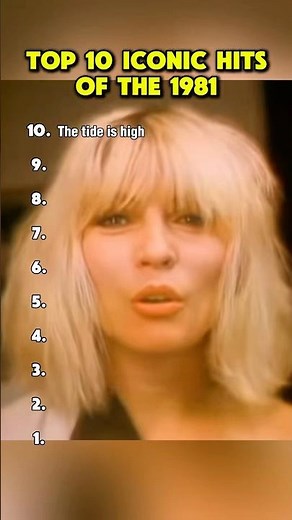 Top 10 hit songs of 1981 #flashback