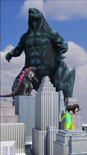 🔥Monster Godzilla Attacks the City #godzilla