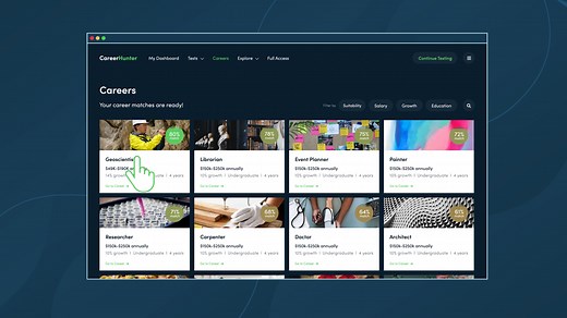 CareerHunter Brief Demo - Career Testing Platform
