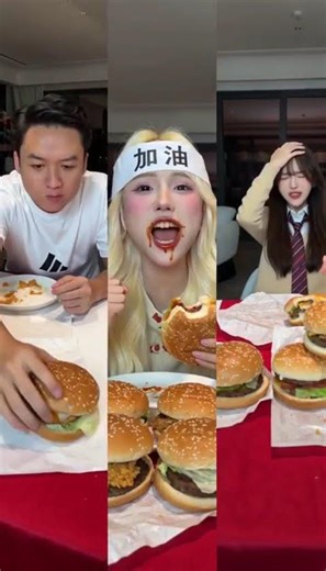 Hamburger eating contest