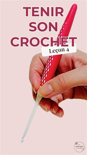 LESSON 4: Holding your crochet hook for even tension and perfect edges 🥰 #crochet
