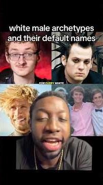 White male archetypes and their default names #archetypes #names