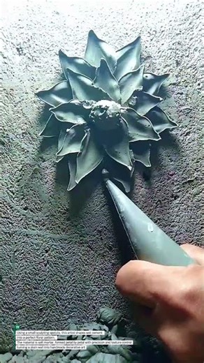 Sculpting Wet Cement Into Art — Genius Tool Technique!