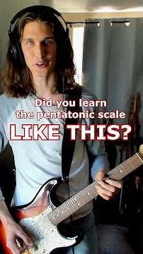 Did you learn the pentatonic scale like this?
