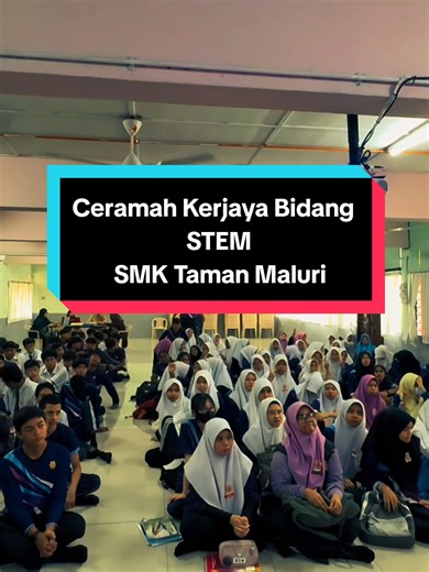 Thank You to SMK Taman Maluri for inviting UniKL Business School to give a talk on Kerjaya Bidang STEM to the Form 4 students. We have promoted Accounting & Fintech as the nearest & related programs to STEM. And we received such positive feedbacks from students on these 2 programs. Thank You again SMK Taman Maluri 🙋‍♂️ #UniKLBusinessSchool #STEM #WeAreUniKL #UniversitiKualaLumpur #UniKLnProud