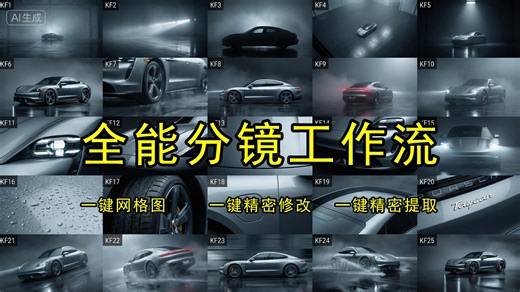 高效分镜进化论：一键出片、精密修改、逻辑提取。