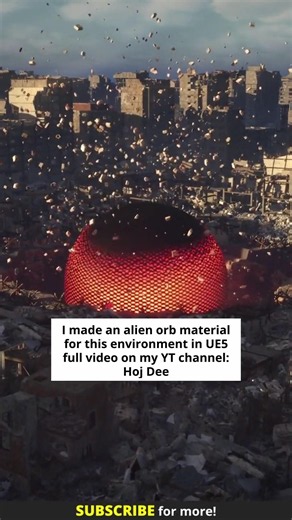 I made an alien orb material for one of my environments #gamedev #ue5