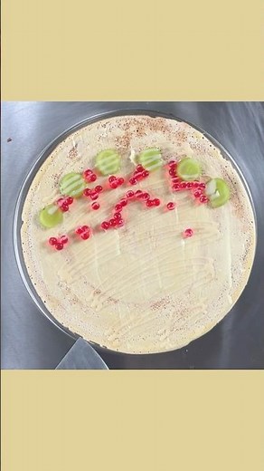 Crepe เครปวันนี้ วานิลลา องุ่น เยลลี่ นม #เครป #crepesatisfy #dessert #foodie #crepe #cook