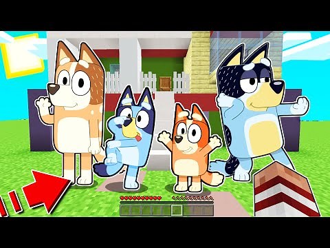 APARECE TODA LA FAMILIA DE BLUEY EN MINECRAFT