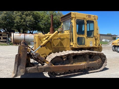 1980 CAT D6D Crawler Dozer w/ Winch Operation Video