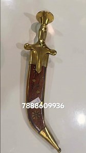 Beautiful Wooden kirpan 12” with brass carving, steel blade #sword #kirpan #art