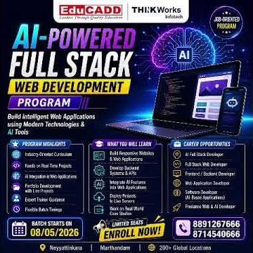 AI Full Stack Web Development Course | Build Real Projects | Batch Starts May 8, 2026