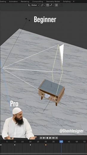 📷✨ Smooth Camera Rotation Animation in Blender!