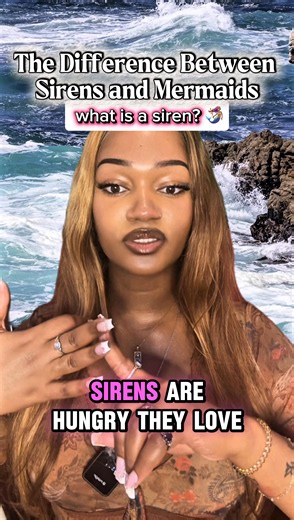 The difference between Sirens and Mermaids Pt. 1 #witchcraft #witchesoftiktok #mermaid #siren #waterspirits
