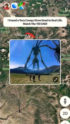 Creepy Siren Head On Google Maps and Google Earth #earth #maps