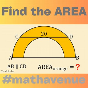FIND THE ORANGE AREA | Math Avenue : Learn Math By Examples