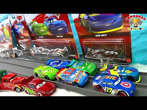 DISNEY PIXAR CARS REVIEW AND DIECAST RACING NEXT GEN vs VETERANS