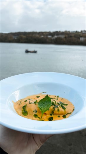 53 reactions | From Glen’s catch in Barmouth to our kitchen 咽 Syth o gwch Glen yn Abermaw i’n cegin This is how our Local Lobster Ravioli - with our own Pasta Môn - comes to life! Served with lemon zest, chilli, mascarpone and a creamy tomato Parmesan sauce  | Dylan's | Facebook