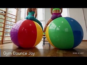 🧘‍♀️ Gym Bounce Joy | Two Women, Two Balls, Endless Fun 💥