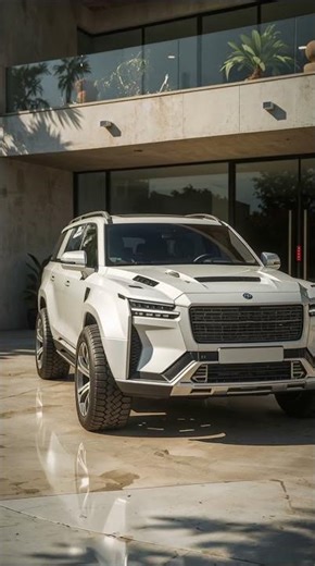 Ultra-Luxury SUV at a Modern Luxury Mansion