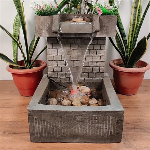 378K views · 2.7K reactions | Unbelievable DIY Waterfall Fountain – So Satisfying! | M Craft | Facebook