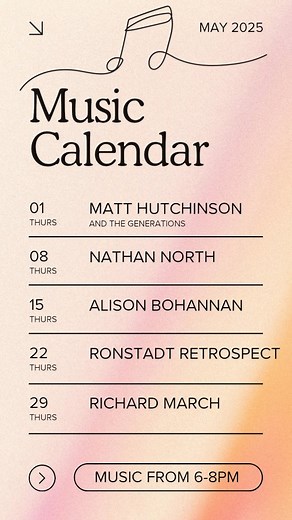 Thursday night music is back!! Come out for a fun evening of live music, small bites, beer, wine and great community!!! We can't wait to see you! | The Local Cafe