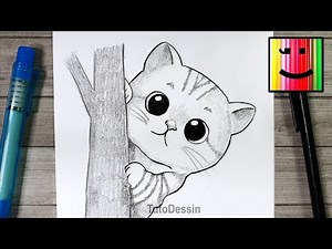 Comment dessiner un chaton mignon | Tutoriel dessin simple et expressif