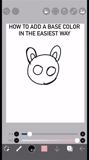 ciel on Instagram: "🌸First make sure your line art doesn’t have any gaps from the outside 🌸Use the magic wand do select the background. 🌸Click invert selection area 🌸Create a layer below the line art layer 🌸Use the lasso fill tool and fill the selectee area with the base color 🌺Now you’re done!! ✅ ✨ Tags #ibispaintx #arttutorial #tutorial #digitalart #illustration rating"