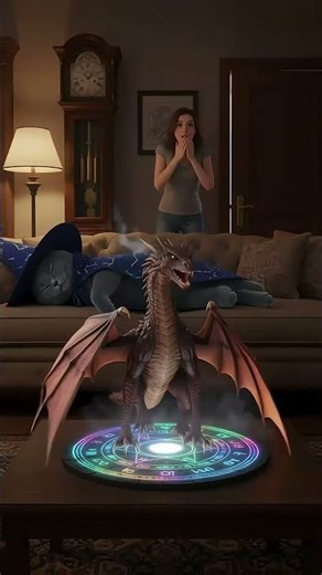 Magical cat summoned a dragon. #cat #funnycats #cute #funny