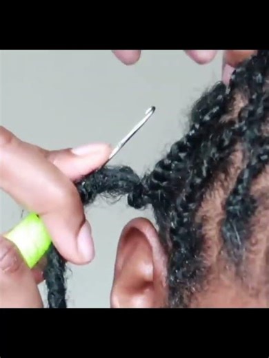 How to Install Pre-Looped Crochet Locs for Easy Reuse by Yourself?#hotbraids #crochetlocs