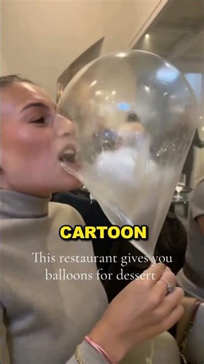 This Girl Inhaled Helium Baloon Dessert