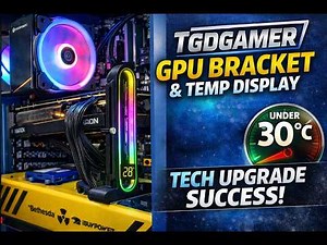 Installing the TGDGAMER ARGB GPU Support Bracket in My Fallout PC