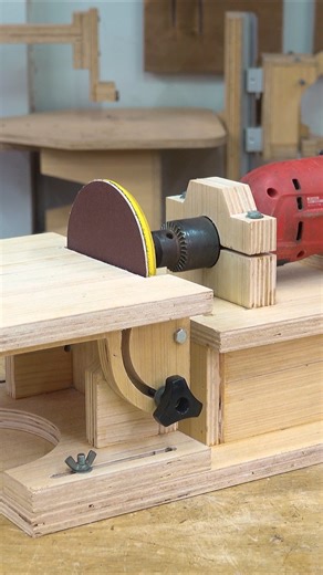 The ultimate DIY hack for woodworkers on a budget!  Turn your electric hand drill into a disc sander machine and save those dolla dolla bills. #WoodworkingHacks | Metalworking TV | Facebook