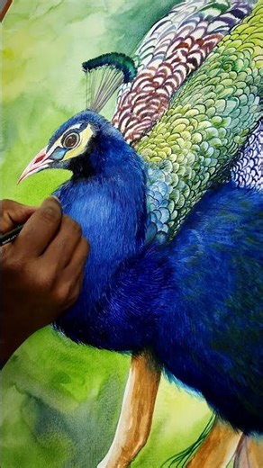 progressing.. will post full view soon.. #artlovers #artlove #birdlovers #birds #peacock
