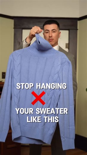 1.2K views · 1.6K reactions | How to hang your sweaters. #menstyletips #styletips #howto #closetorganization #howtostyle #closetinspo | The Scott Effect | Facebook