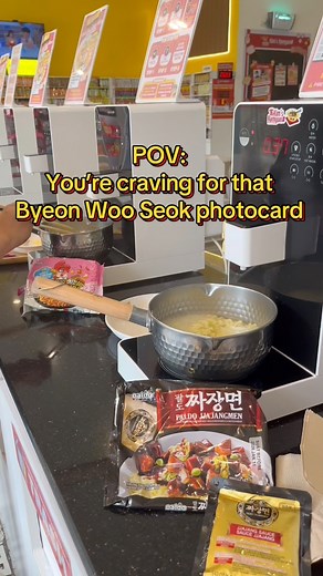 1.4K views · 369 reactions | Byeon Woo Seok is waiting for you at Kim's Ramyun! Run to the nearest branch starting April 5 and get your FREE BWS PHOTOCARD when you purchase any Paldo Ramyun and cook it in the store  #MYOR #Byeonwooseok #kdrama #photocards | Kim's Ramyun# | Facebook