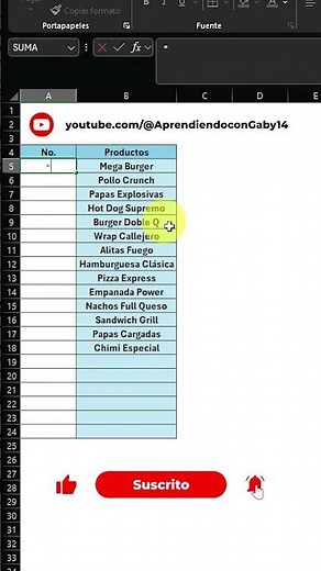 Como enumerar datos #Excel #ExcelTips #ExcelTricks #AprenderExcel #ExcelAvanzado #ExcelBasico