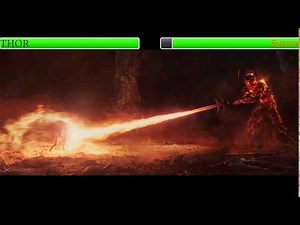 Thor Vs Surtur With Healthbars