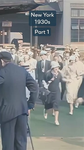 Footage From New York In The 1930s! Part 1 #history #oldfootage #shorts | Exploring History Reels